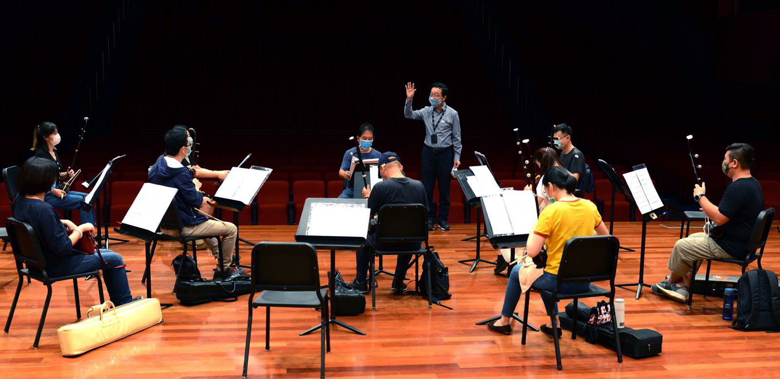 sco-photo-editorial-23 COVID-19 Phase 2: Lights on! Singapore Chinese Orchestra back to rehearsal after 91 days